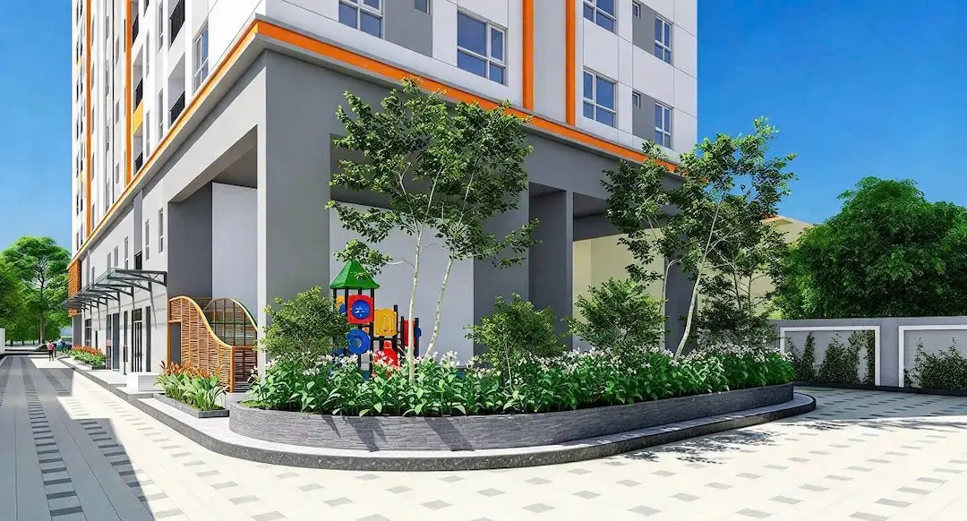 Không gian xanh tiện ích chung cư Bcons Riverside TPHCM