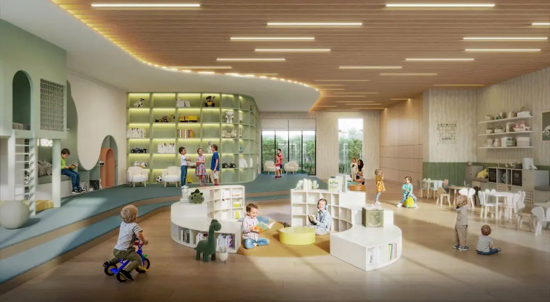 Không gian thư viện đọc sách Bcons Riverside