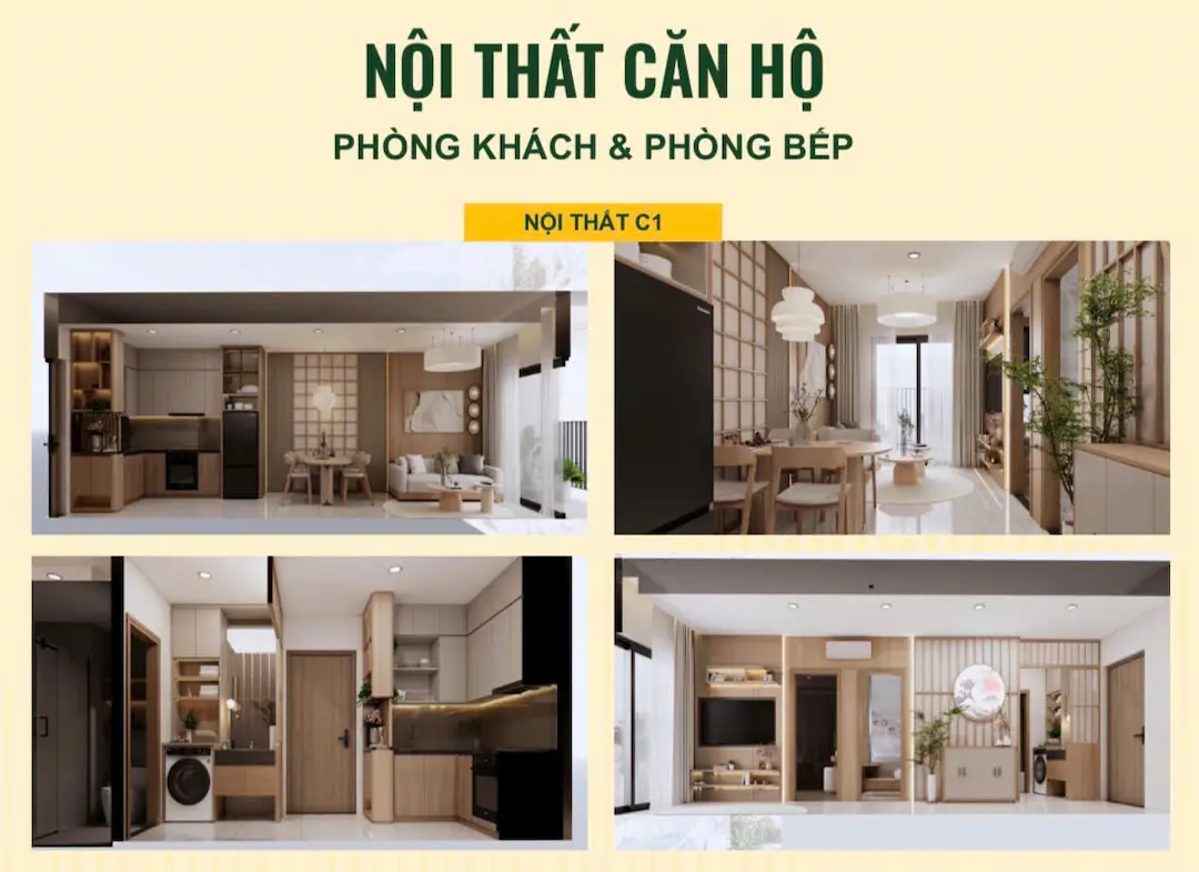 Nội thất căn hộ Bcons Riverside Phú Định